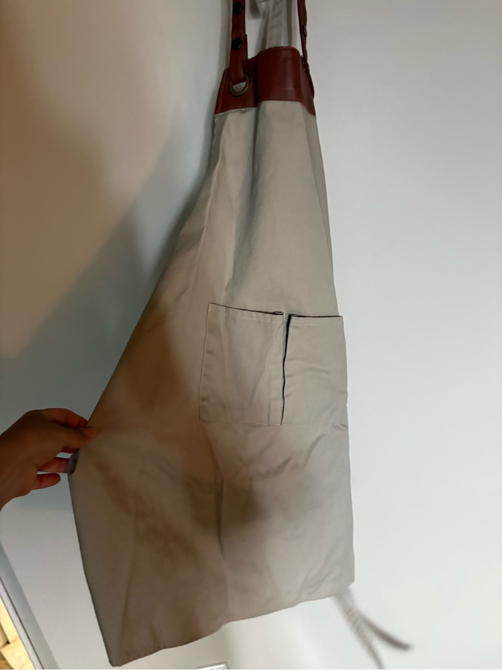 Brand new Nespresso Tote with Brown Leather Trim